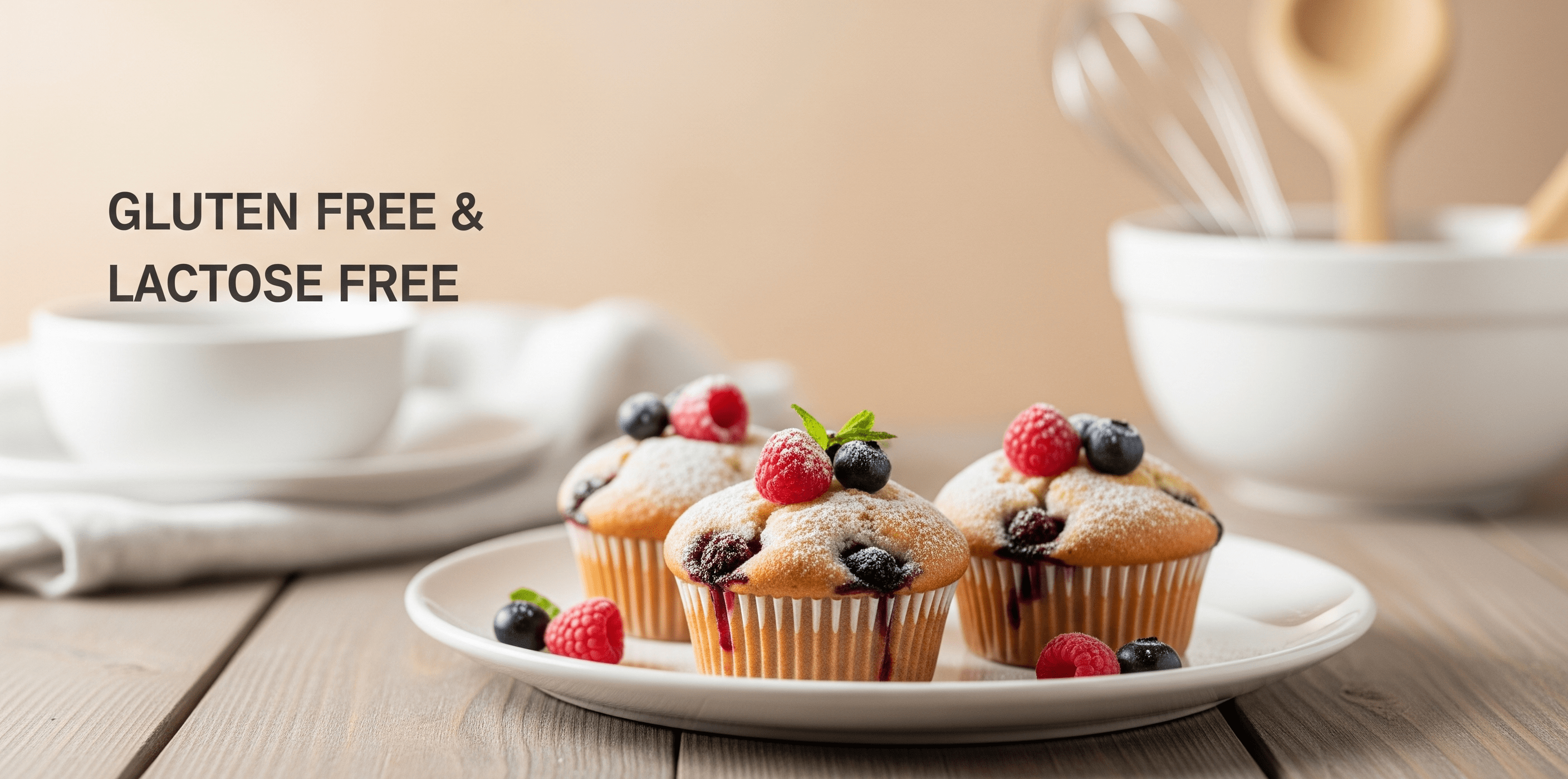 Gluten and Lactose Free Muffins: Step By Step Baking Guide for Beginners
