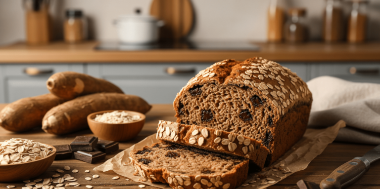 Cassava, Oatmeal & Chocolate Bread – Gluten-Free, Lactose-Free, Sugar-Free Delight