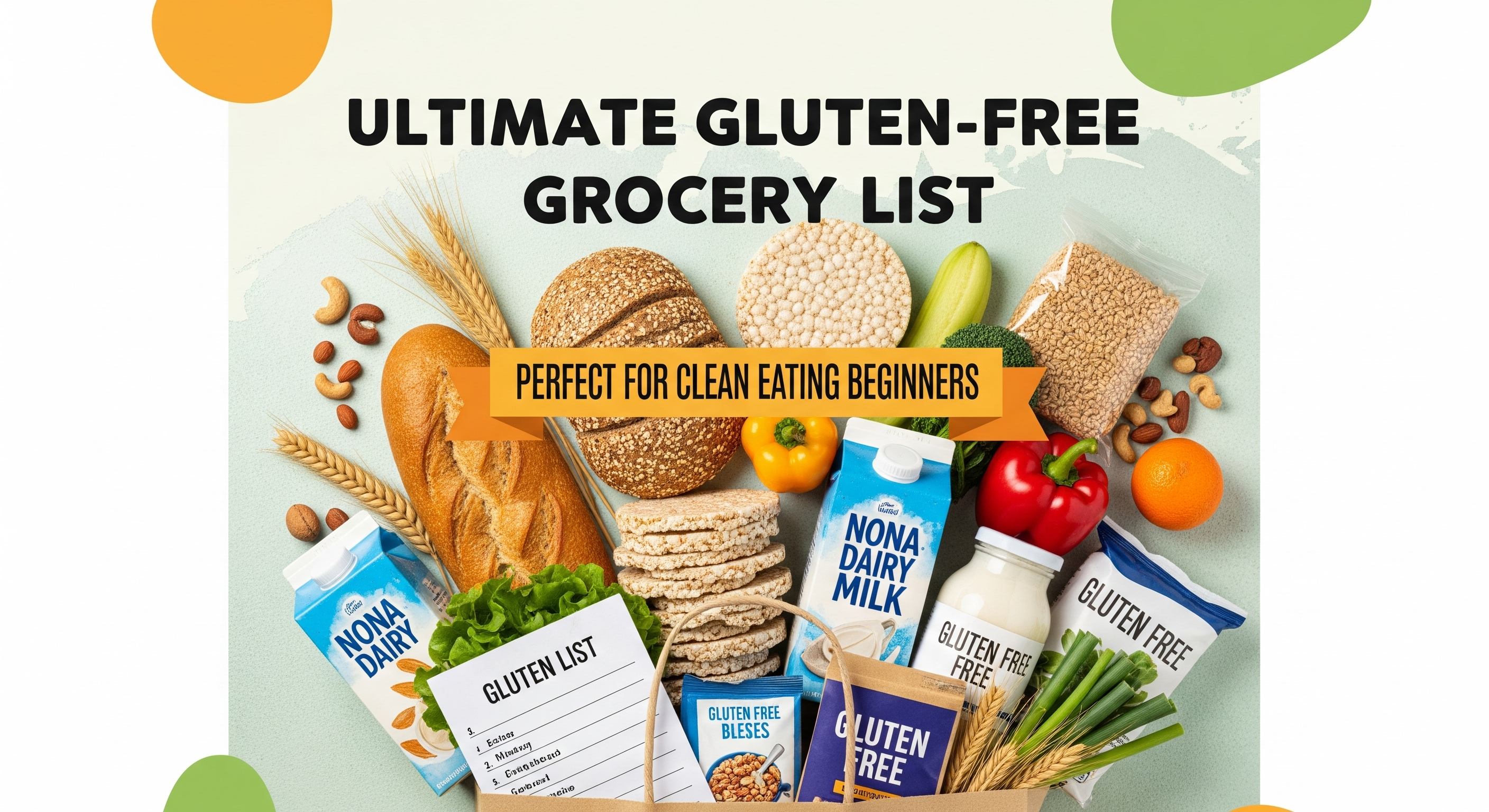 Gluten-free grocery list for beginners: The Ultimate shopping guide to eat clean